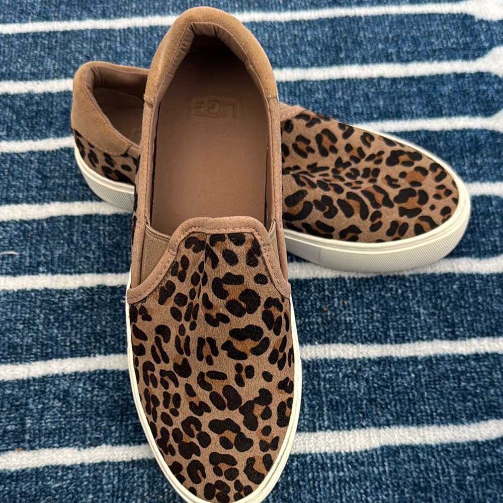 UGG Leopard Print Slip-On Sneakers